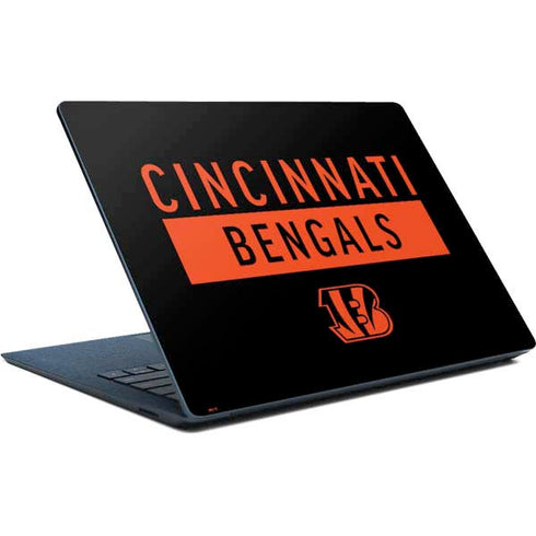 NFL Cincinnati Bengals Black Performance Series Surface Laptop Skin