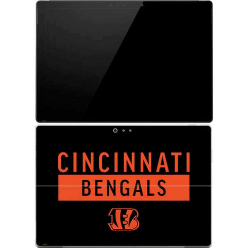 NFL Cincinnati Bengals Black Performance Series Surface Pro 4 Skin