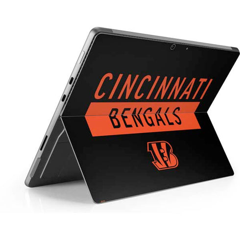 NFL Cincinnati Bengals Black Performance Series Surface Pro 8 Skin