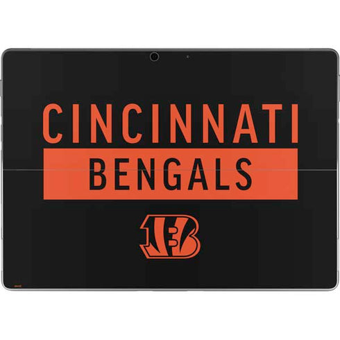 NFL Cincinnati Bengals Black Performance Series Surface Pro 9 Skin