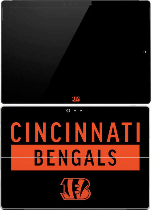 NFL Cincinnati Bengals Black Performance Series Surface Pro (2017) Skin