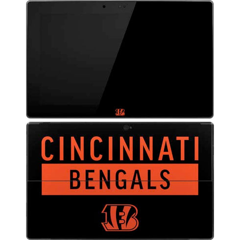 NFL Cincinnati Bengals Black Performance Series Surface Pro Tablet Skin