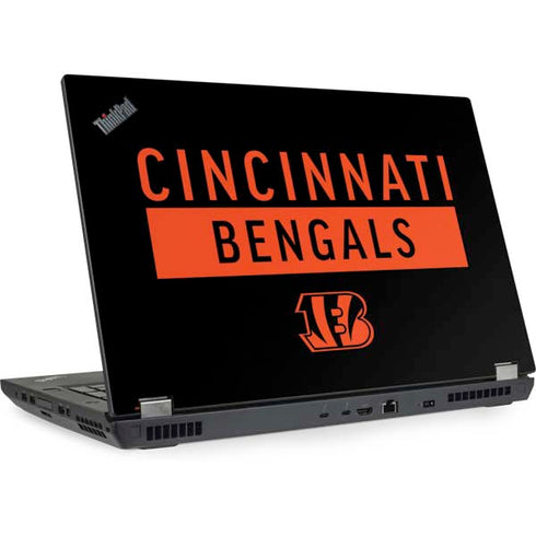 NFL Cincinnati Bengals Black Performance Series Lenovo ThinkPad Skin