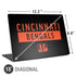 NFL Cincinnati Bengals Black Performance Series Universal Laptop 15in (12.2 x 8.8in) Skin