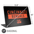 NFL Cincinnati Bengals Black Performance Series Universal Laptop 17in (13.8 x 10in) Skin