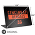 NFL Cincinnati Bengals Black Performance Series Universal Laptop 18in (14.6 x 10.6in) Skin