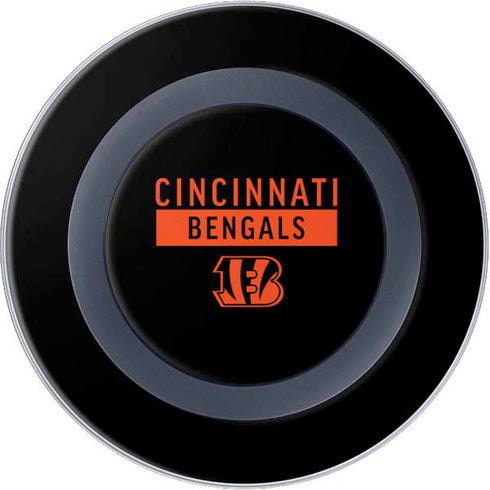 NFL Cincinnati Bengals Black Performance Series Wireless Charger Skin