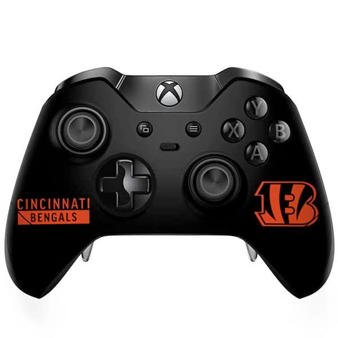 NFL Cincinnati Bengals Black Performance Series Xbox One Elite Controller Skin