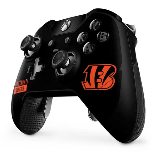 NFL Cincinnati Bengals Black Performance Series Xbox One Elite Controller Skin