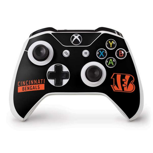 NFL Cincinnati Bengals Black Performance Series Xbox One S Controller Skin