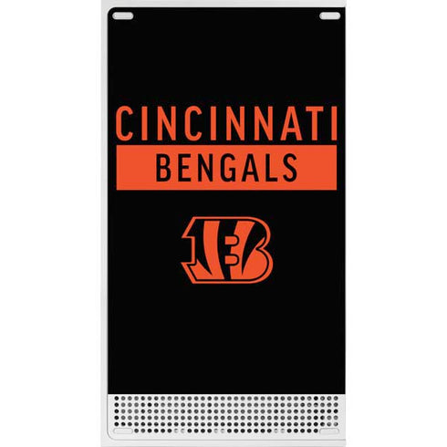 NFL Cincinnati Bengals Black Performance Series Xbox Series S Console Skin