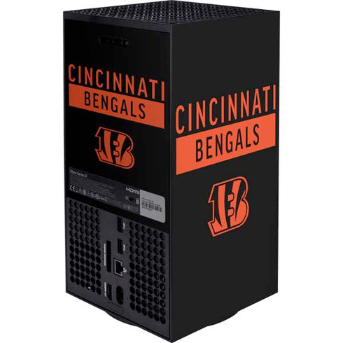 NFL Cincinnati Bengals Black Performance Series Xbox Series X Bundle Skin