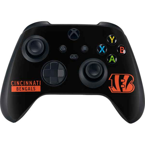 NFL Cincinnati Bengals Black Performance Series Xbox Series X Controller Skin