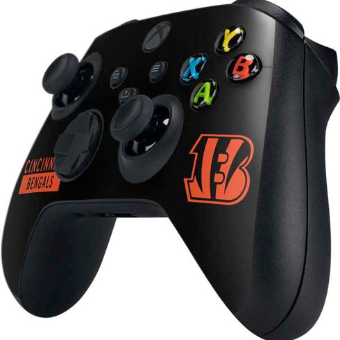 NFL Cincinnati Bengals Black Performance Series Xbox Series X Controller Skin