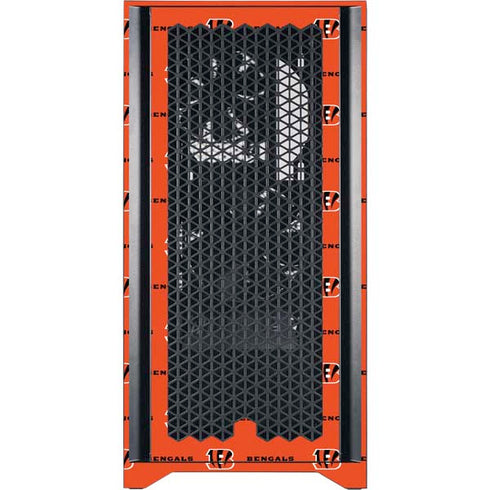 NFL Cincinnati Bengals Blitz Series Corsair 4000D Tempered Glass Mid-Tower ATX Case Skin
