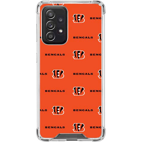 NFL Cincinnati Bengals Blitz Series Galaxy A52 5G Clear Case
