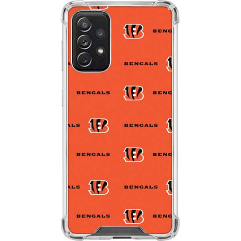 NFL Cincinnati Bengals Blitz Series Galaxy A72 5G Clear Case