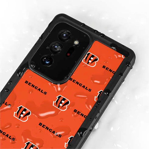 NFL Cincinnati Bengals Blitz Series Galaxy Note20 Ultra 5G Waterproof Case