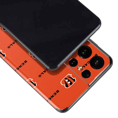 NFL Cincinnati Bengals Blitz Series Galaxy S21 Ultra 5G Skin