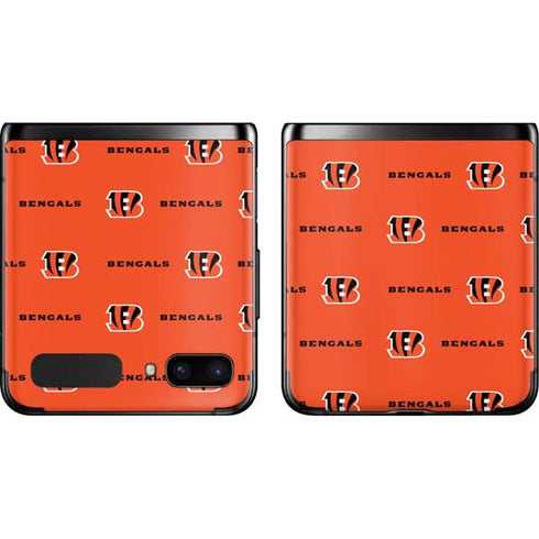 NFL Cincinnati Bengals Blitz Series Galaxy Z Flip Skin