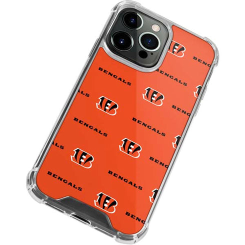 NFL Cincinnati Bengals Blitz Series iPhone 13 Pro Max Clear Case