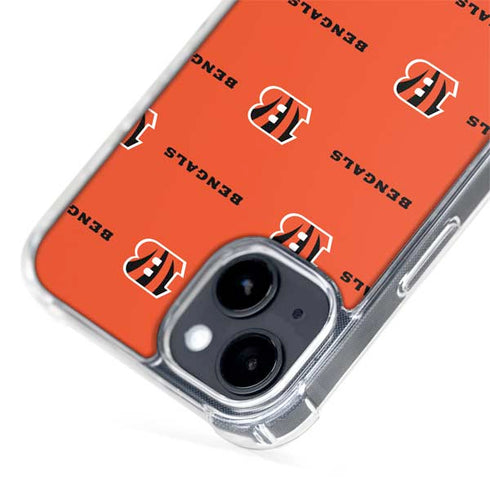 NFL Cincinnati Bengals Blitz Series iPhone 15 Plus MagSafe Case