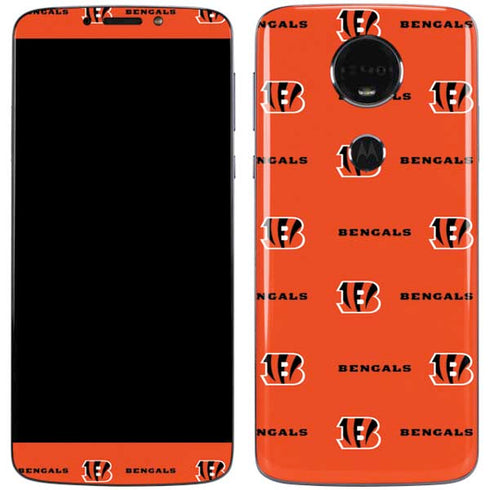 NFL Cincinnati Bengals Blitz Series Moto E5 Plus Skin