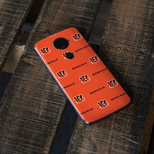 NFL Cincinnati Bengals Blitz Series Moto E5 Plus Skin