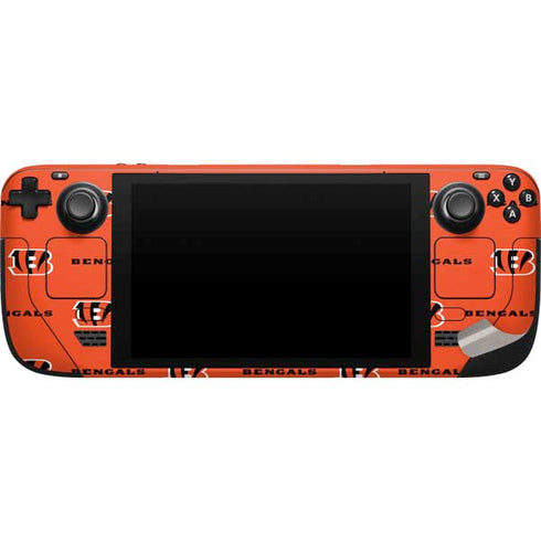 NFL Cincinnati Bengals Blitz Series Steam Deck Handheld Gaming Computer Skin