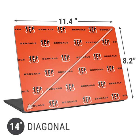 NFL Cincinnati Bengals Blitz Series Universal Laptop 14in (11.4 x 8.2in) Skin
