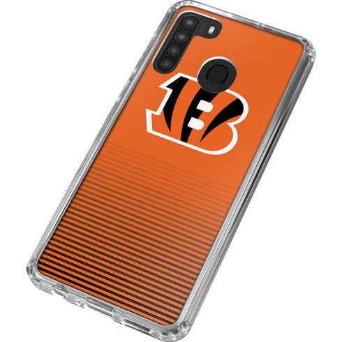NFL Cincinnati Bengals Breakaway Galaxy A21 Clear Case