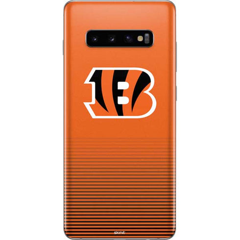 NFL Cincinnati Bengals Breakaway Galaxy S10 Plus Skin