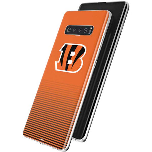 NFL Cincinnati Bengals Breakaway Galaxy S10 Plus Skin