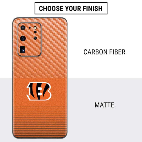 NFL Cincinnati Bengals Breakaway Galaxy S20 Ultra 5G Skin