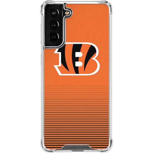 NFL Cincinnati Bengals Breakaway Galaxy S21 FE Clear Case