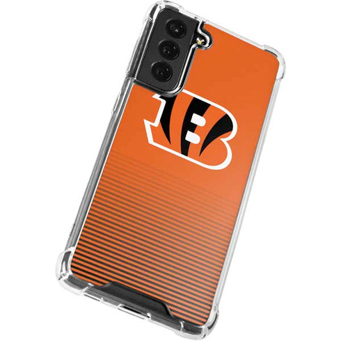 NFL Cincinnati Bengals Breakaway Galaxy S21 FE Clear Case