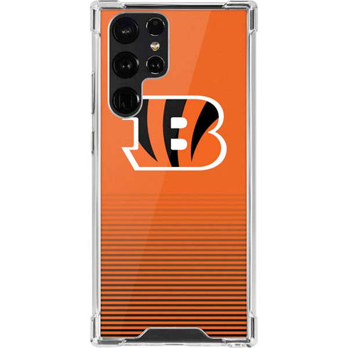 NFL Cincinnati Bengals Breakaway Galaxy S22 Ultra Clear Case