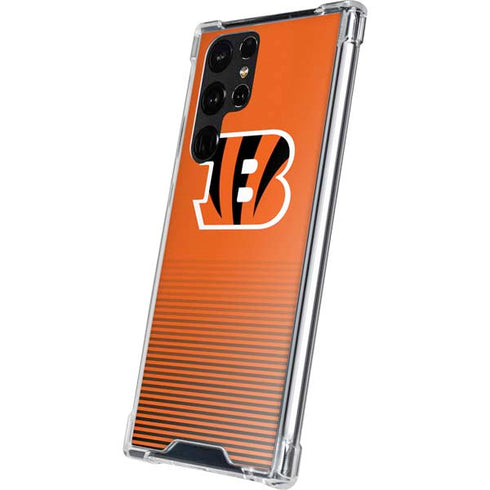 NFL Cincinnati Bengals Breakaway Galaxy S22 Ultra Clear Case