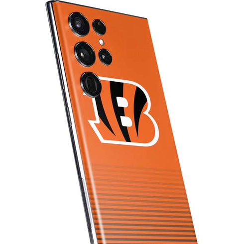 NFL Cincinnati Bengals Breakaway Galaxy S22 Ultra Skin
