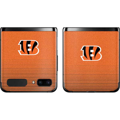 NFL Cincinnati Bengals Breakaway Galaxy Z Flip Skin