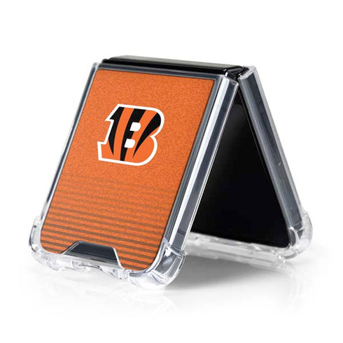 NFL Cincinnati Bengals Breakaway Galaxy Z Flip5 5G Clear Case