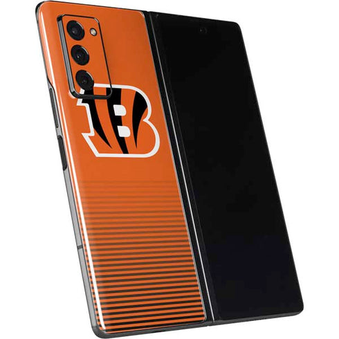 NFL Cincinnati Bengals Breakaway Galaxy Z Fold2 5G Skin