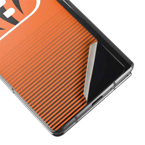 NFL Cincinnati Bengals Breakaway Galaxy Z Fold2 5G Skin