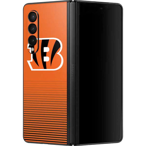 NFL Cincinnati Bengals Breakaway Galaxy Z Fold3 5G Skin