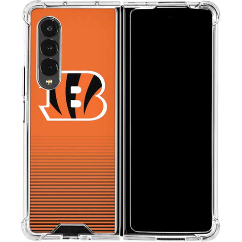 NFL Cincinnati Bengals Breakaway Galaxy Z Fold4 5G Clear Case