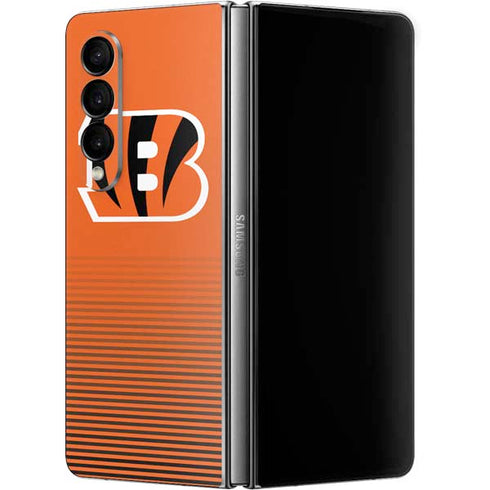 NFL Cincinnati Bengals Breakaway Galaxy Z Fold4 5G Skin