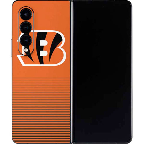 NFL Cincinnati Bengals Breakaway Galaxy Z Fold4 5G Skin