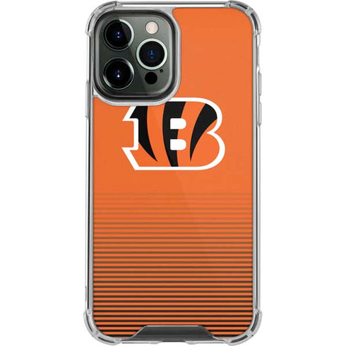 NFL Cincinnati Bengals Breakaway iPhone 14 Pro Max Clear Case