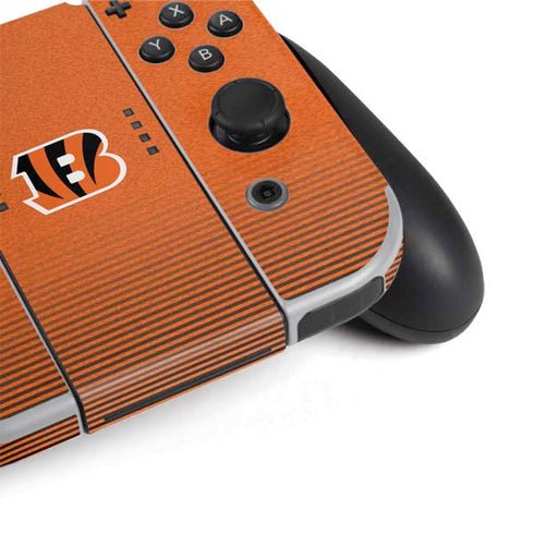 NFL Cincinnati Bengals Breakaway Nintendo Switch OLED (2021) Skin