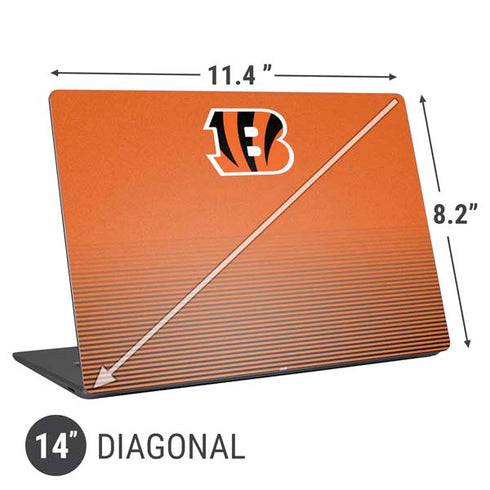 NFL Cincinnati Bengals Breakaway Universal Laptop 14in (11.4 x 8.2in) Skin
